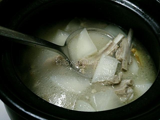 炖好关火后焖一会儿在盛出
