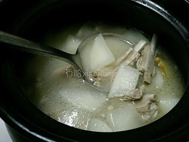 炖好关火后焖一会儿在盛出