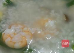 鲜虾花甲香菇粥的做法图解7