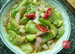 蚝油丝瓜的做法图解3