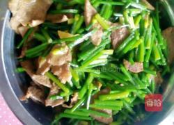 猪肝炒韭菜的做法图解3