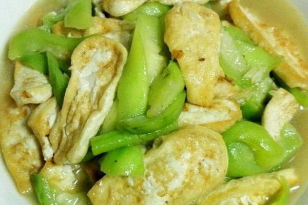 丝瓜炒豆腐