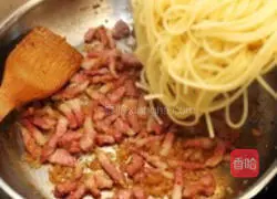Cheese Bacon Spaghetti Recipe Illustration 6