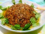 菜干肉饼.