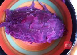 Illustration of how to make purple sweet potato cake 2