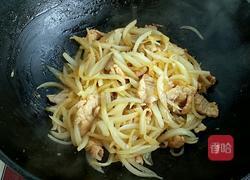 洋葱炒肉的做法图解5