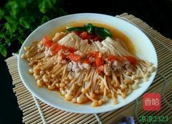 肉末茄汁金针菇的做法图解6