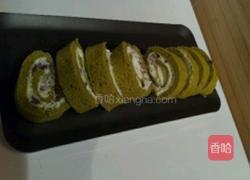 红豆抹茶舒芙蕾蛋卷的做法图解12