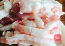 肉丝菜苔烧豆腐的做法图解4