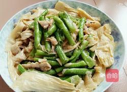 蒜蓉豇豆腐竹炒肉片的做法图解14