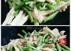 蒜蓉豇豆腐竹炒肉片的做法图解13