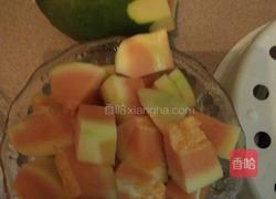 鸡爪鸡心煲木瓜的做法图解3