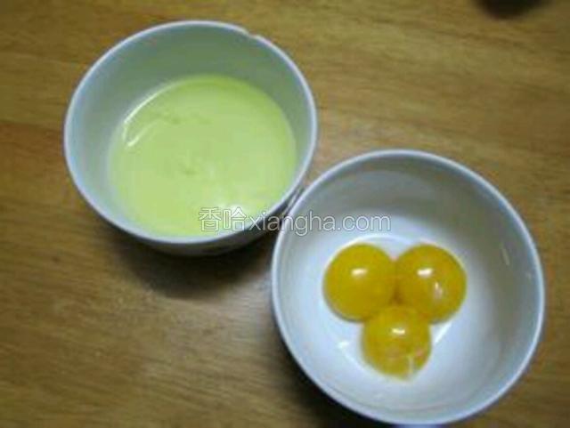鸡蛋和蛋清分离
