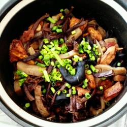 茶树菇魔芋鸡肉煲的做法[图]
