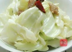 油渣莲白的做法图解4