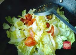 娃娃菜蕃茄炒鸡蛋的做法图解5