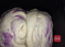 紫薯腊肉干果面包的做法图解4