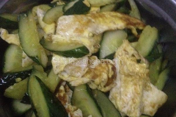黄瓜炒鸡蛋