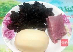 木耳莲藕炒肉片的做法图解2