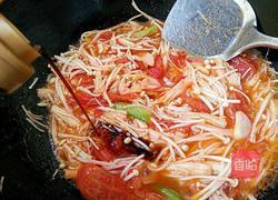 西红柿炒金针菇的做法图解9