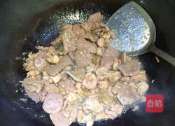 青椒猪肝炒瘦肉的做法图解7