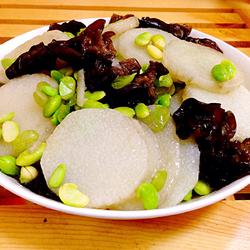 木耳炒淮山的做法[图]