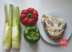 茭白肉丝的做法图解1