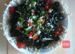 酸木耳拌金针菇的做法图解3
