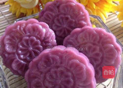 紫薯南瓜饼#紫薯南瓜冰皮月饼#的做法图解8
