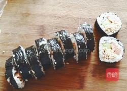金枪鱼紫菜包饭的做法图解9