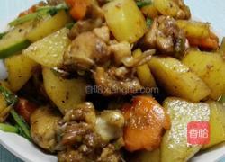 土豆烧鸡腿的做法图解6