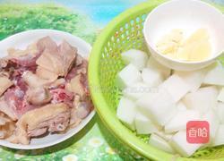 白萝卜炖鸭的做法图解3