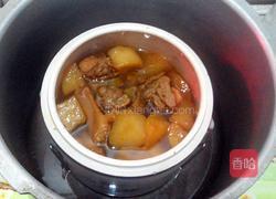 白萝卜炖鸭的做法图解8