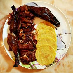 孜然烙饼配烤鸭的做法[图]