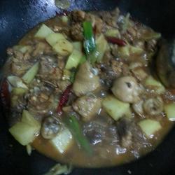 麻辣土豆炖鸡块。的做法[图]
