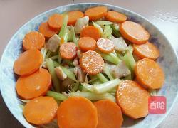 芹菜胡萝卜肉片的做法图解9