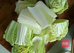 娃娃菜炖粉条的做法图解2