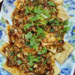 浇汁香煎豆干的做法[图]