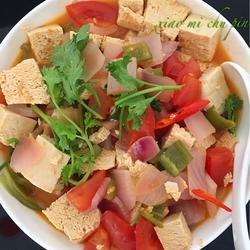 西红杮炖冻豆腐的做法[图]