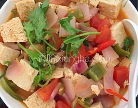 西紅杮燉凍豆腐