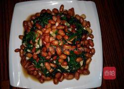 菠菜拌花生米的做法图解9