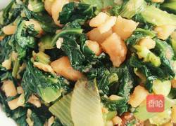 腌猪肉烩小白菜的做法图解8