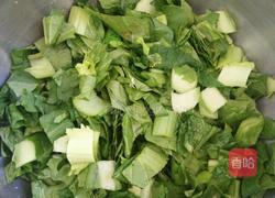 腌猪肉烩小白菜的做法图解1