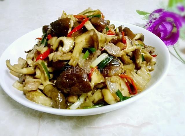 冬菇炒五花肉