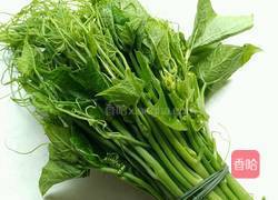 炝炒丝瓜尖的做法图解1