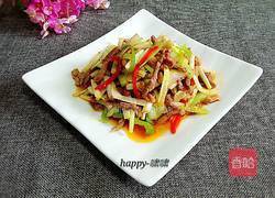 韭黄炒肉丝的做法图解9