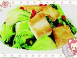 油菜炖豆腐的做法[图]