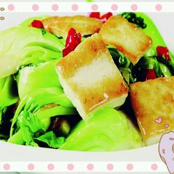 油菜炖豆腐的做法[图]