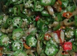 秋葵炒榨菜条的做法图解8