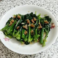 蒜蓉芥蓝炒萝卜干的做法[图]